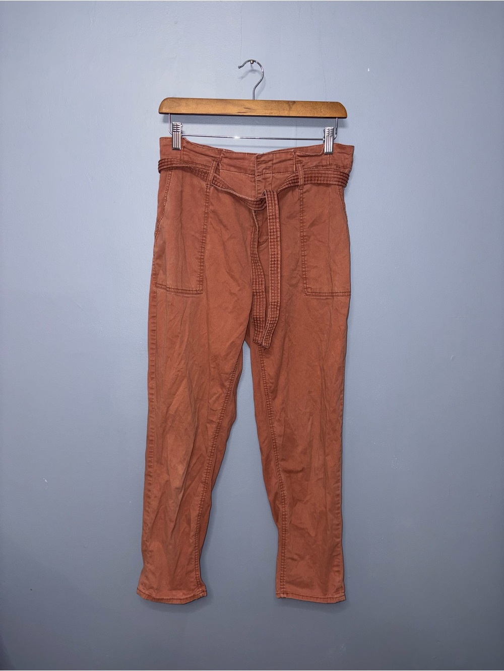 Vanilla Star | Burgundy Belted Pants | Size Large